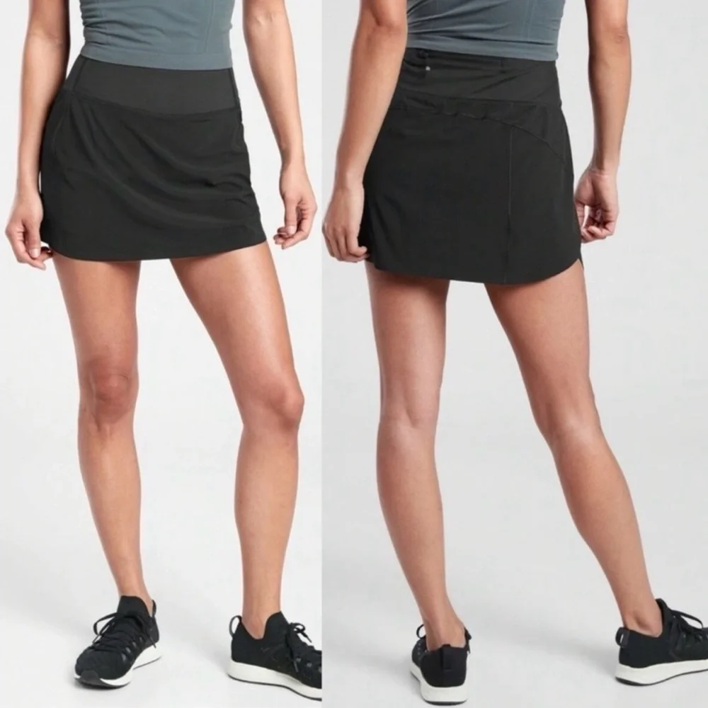 Athleta Women's Black Run With It Skort Sz XL Tennis Athleisure - Picture 9 of 9